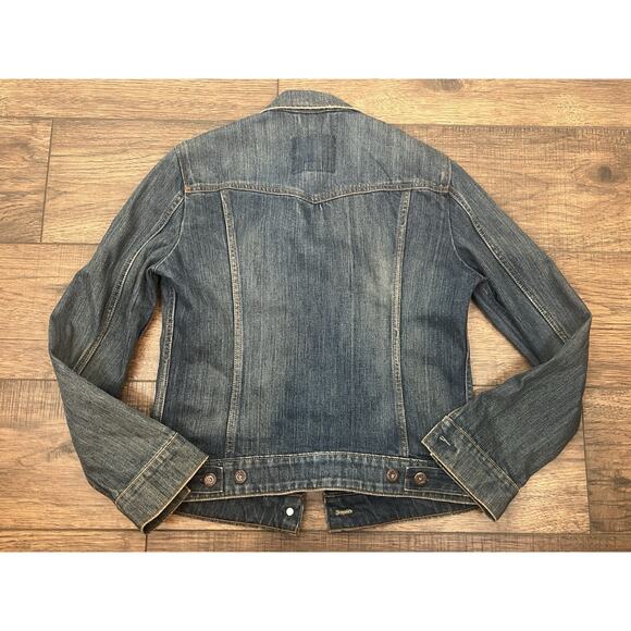 Levi's Denim Jacket Women's Small Original Trucker Jean Medium Wash - Picture 7 of 8